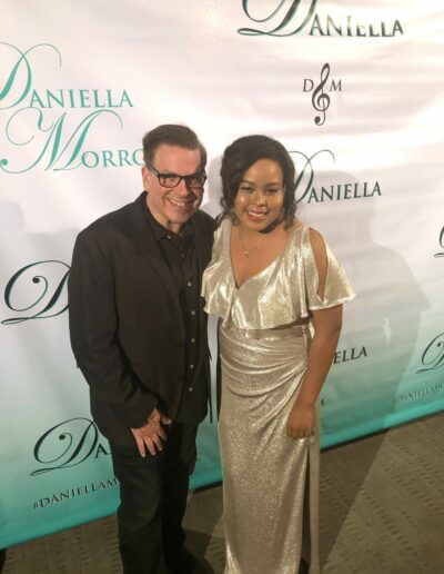 Daniella with Michael Orland at "An Evening with Daniella Morrow"